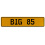 BIG 85  - Yellow Aluminum Street Sign Mancave Euro Plate Name Door Sign Wall
