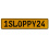 1SLOPPY24  - Yellow Aluminum Street Sign Mancave Euro Plate Name Door Sign Wall