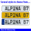 1 HOT 87  - White Aluminum Street Sign Mancave Euro Plate Name Door Sign Wall