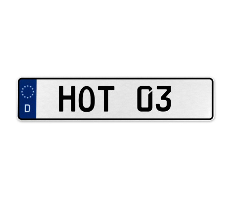HOT 03  - White Aluminum Street Sign Mancave Euro Plate Name Door Sign Wall Art