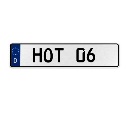 HOT 06  - White Aluminum Street Sign Mancave Euro Plate Name Door Sign Wall Art
