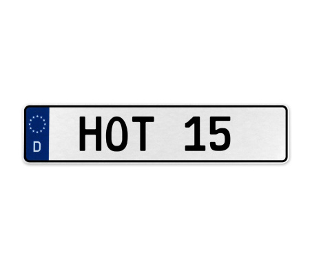 HOT 15  - White Aluminum Street Sign Mancave Euro Plate Name Door Sign Wall Art