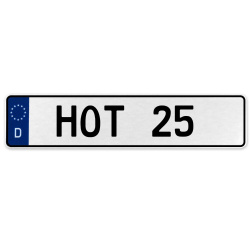 HOT 25  - White Aluminum Street Sign Mancave Euro Plate Name Door Sign Wall Art