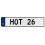 HOT 26  - White Aluminum Street Sign Mancave Euro Plate Name Door Sign Wall Art