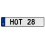 HOT 28  - White Aluminum Street Sign Mancave Euro Plate Name Door Sign Wall Art