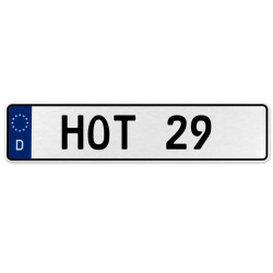 HOT 29  - White Aluminum Street Sign Mancave Euro Plate Name Door Sign Wall Art
