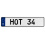 HOT 34  - White Aluminum Street Sign Mancave Euro Plate Name Door Sign Wall Art