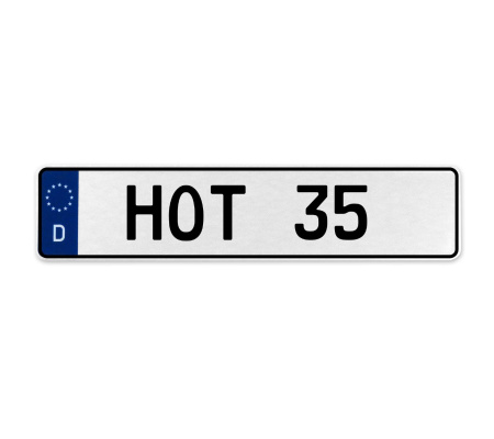 HOT 35  - White Aluminum Street Sign Mancave Euro Plate Name Door Sign Wall Art