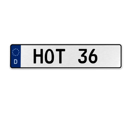 HOT 36  - White Aluminum Street Sign Mancave Euro Plate Name Door Sign Wall Art