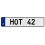 HOT 42  - White Aluminum Street Sign Mancave Euro Plate Name Door Sign Wall Art
