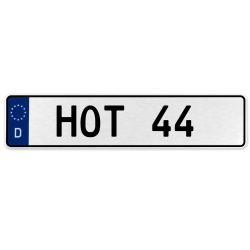 HOT 44  - White Aluminum Street Sign Mancave Euro Plate Name Door Sign Wall Art