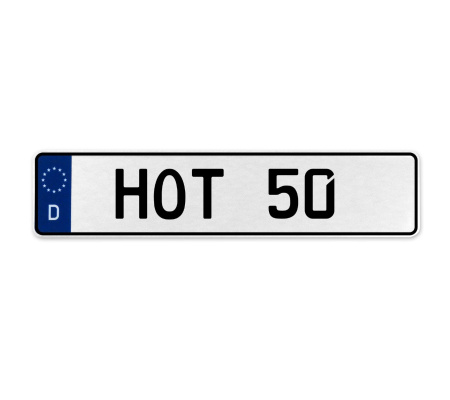 HOT 50  - White Aluminum Street Sign Mancave Euro Plate Name Door Sign Wall Art