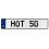 HOT 50  - White Aluminum Street Sign Mancave Euro Plate Name Door Sign Wall Art