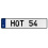 HOT 54  - White Aluminum Street Sign Mancave Euro Plate Name Door Sign Wall Art