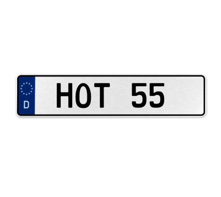 HOT 55  - White Aluminum Street Sign Mancave Euro Plate Name Door Sign Wall Art