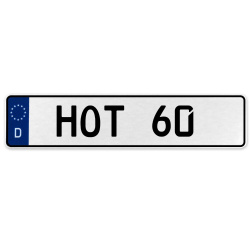 HOT 60  - White Aluminum Street Sign Mancave Euro Plate Name Door Sign Wall Art