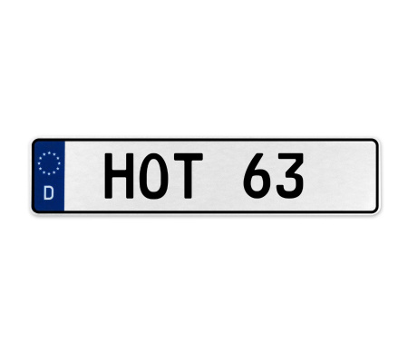 HOT 63  - White Aluminum Street Sign Mancave Euro Plate Name Door Sign Wall Art