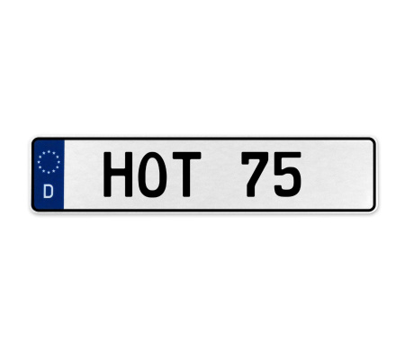 HOT 75  - White Aluminum Street Sign Mancave Euro Plate Name Door Sign Wall Art
