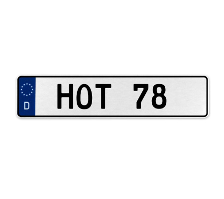 HOT 78  - White Aluminum Street Sign Mancave Euro Plate Name Door Sign Wall Art