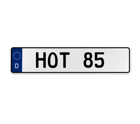 HOT 85  - White Aluminum Street Sign Mancave Euro Plate Name Door Sign Wall Art