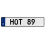 HOT 89  - White Aluminum Street Sign Mancave Euro Plate Name Door Sign Wall Art