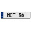 HOT 96  - White Aluminum Street Sign Mancave Euro Plate Name Door Sign Wall Art