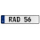 RAD 56  - White Aluminum Street Sign Mancave Euro Plate Name Door Sign Wall Art