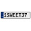 1SWEET37  - White Aluminum Street Sign Mancave Euro Plate Name Door Sign Wall