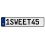 1SWEET45  - White Aluminum Street Sign Mancave Euro Plate Name Door Sign Wall