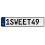 1SWEET49  - White Aluminum Street Sign Mancave Euro Plate Name Door Sign Wall