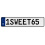 1SWEET65  - White Aluminum Street Sign Mancave Euro Plate Name Door Sign Wall
