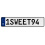 1SWEET94  - White Aluminum Street Sign Mancave Euro Plate Name Door Sign Wall