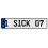 1 SICK 07  - White Aluminum Street Sign Mancave Euro Plate Name Door Sign Wall