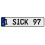 1 SICK 97  - White Aluminum Street Sign Mancave Euro Plate Name Door Sign Wall