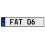 FAT 06  - White Aluminum Street Sign Mancave Euro Plate Name Door Sign Wall Art