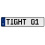 TIGHT 01  - White Aluminum Street Sign Mancave Euro Plate Name Door Sign Wall