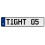TIGHT 05  - White Aluminum Street Sign Mancave Euro Plate Name Door Sign Wall