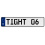 TIGHT 06  - White Aluminum Street Sign Mancave Euro Plate Name Door Sign Wall