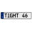 TIGHT 46  - White Aluminum Street Sign Mancave Euro Plate Name Door Sign Wall