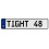 TIGHT 48  - White Aluminum Street Sign Mancave Euro Plate Name Door Sign Wall