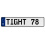 TIGHT 78  - White Aluminum Street Sign Mancave Euro Plate Name Door Sign Wall