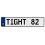 TIGHT 82  - White Aluminum Street Sign Mancave Euro Plate Name Door Sign Wall