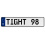 TIGHT 98  - White Aluminum Street Sign Mancave Euro Plate Name Door Sign Wall