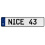 NICE 43  - White Aluminum Street Sign Mancave Euro Plate Name Door Sign Wall