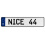 NICE 44  - White Aluminum Street Sign Mancave Euro Plate Name Door Sign Wall